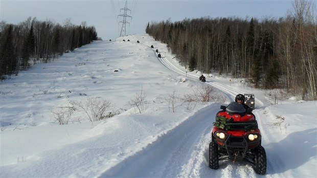 Rouler en quad l’hiver, très facile dans la région