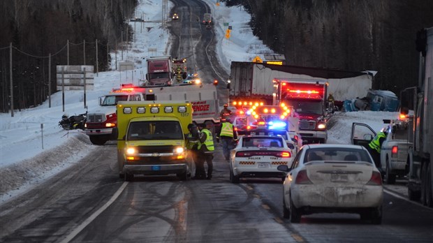 Collision mortelle sur la route 185