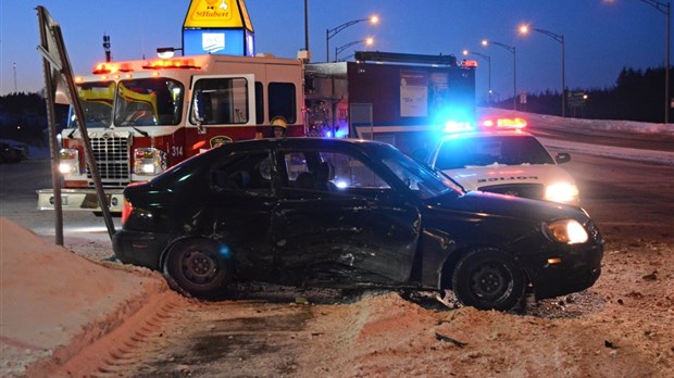 Accident sur le boulevard Cartier