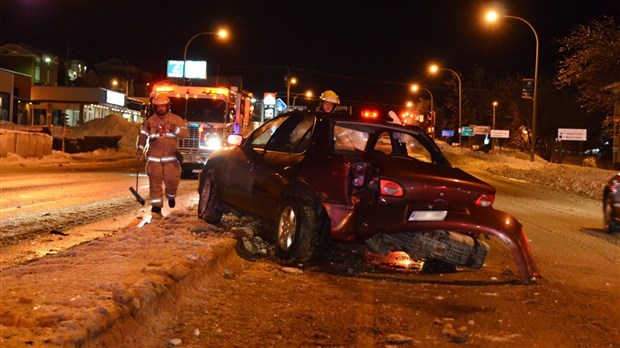 Collision latérale sur le boulevard de l'Hôtel-de-Ville