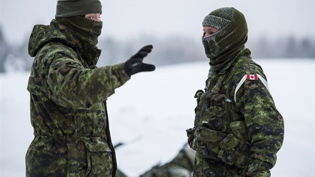 Exercice militaire à St-Honoré de Témiscouata