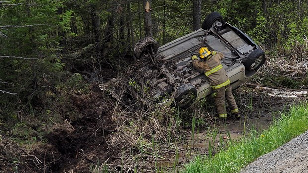 Embardée sur la route 289 à Saint-Alexandre-de-Kamouraska