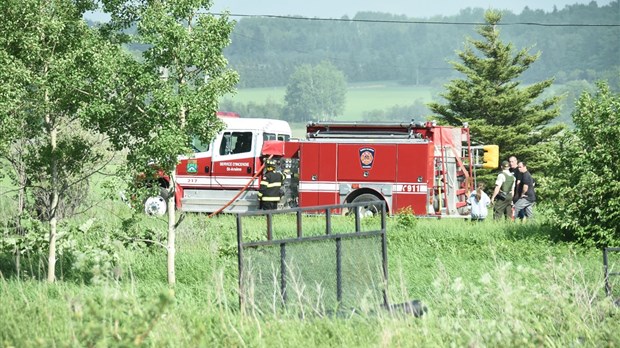 Un VTT prend feu à Saint-Arsène 