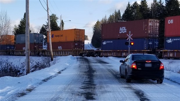 Train en panne à Pohénégamook 