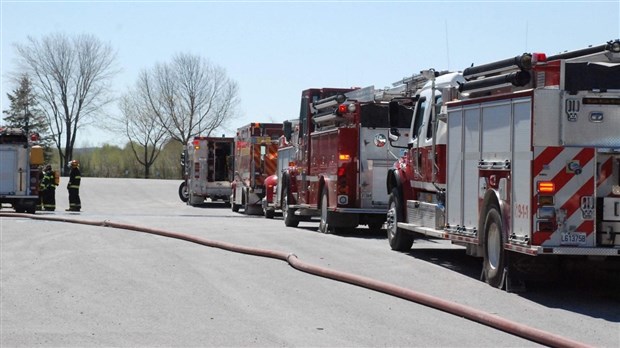 Intervention incendie chez Cascades 