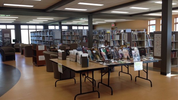 Vente de livres usagés à la Bibliothèque Anne-Marie-D’Amours