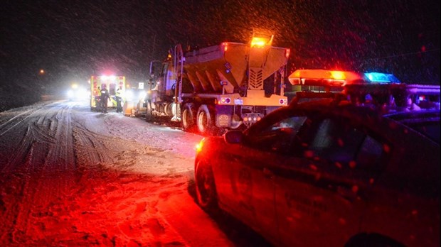 Piétonne happée mortellement par une déneigeuse sur la route 132 à Cacouna 