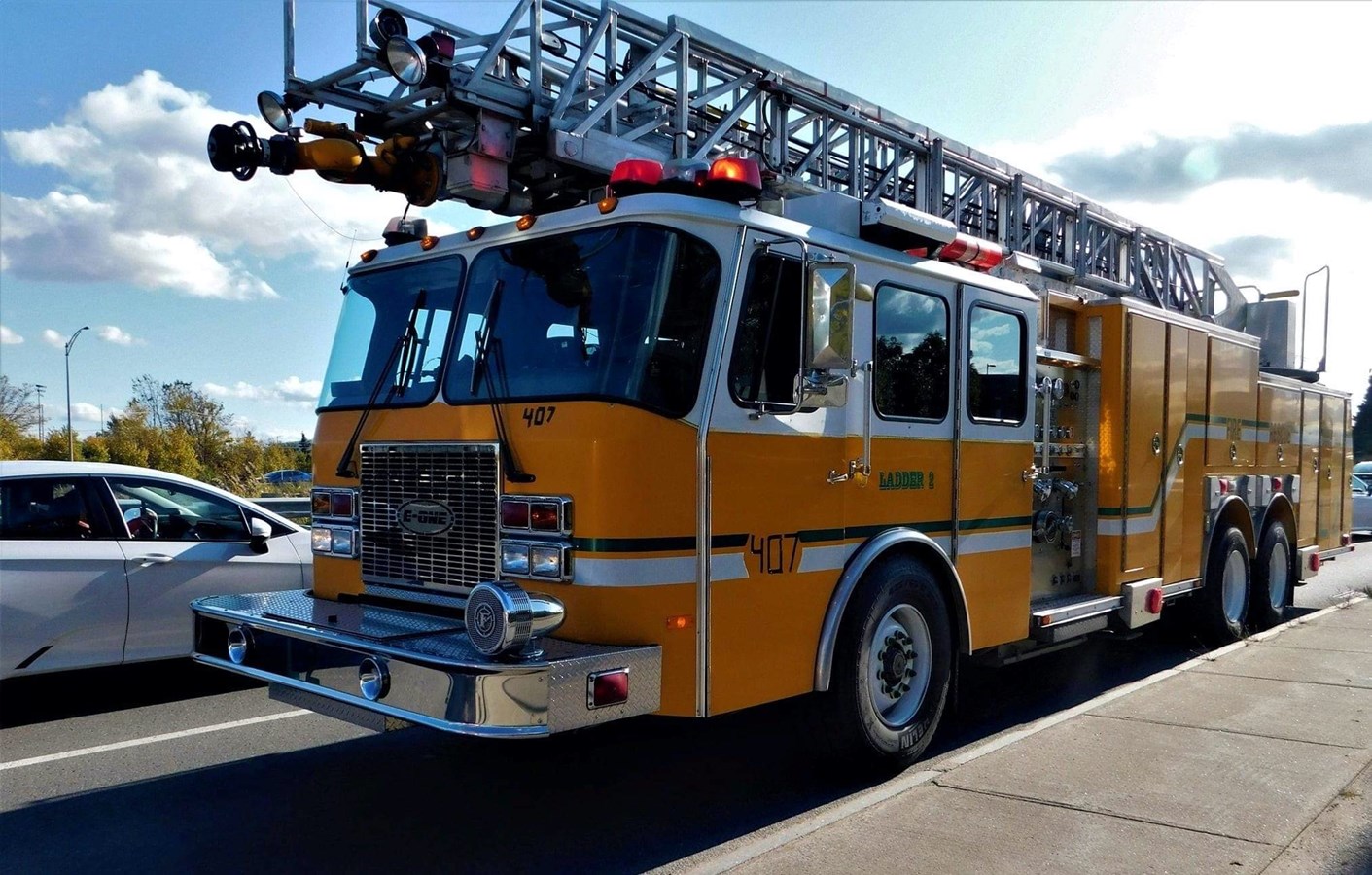 Orne. Leurs échelles de pompier équipent les camions US