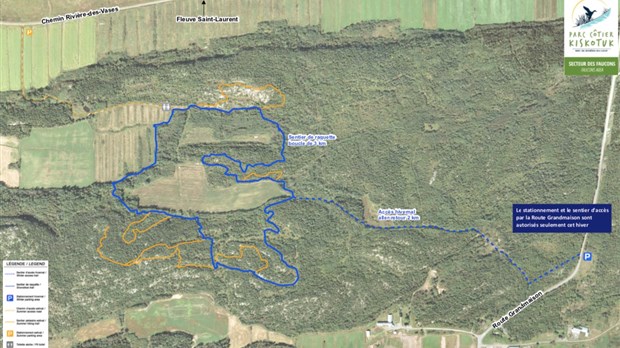 Réouverture du sentier des Faucons pour la raquette 