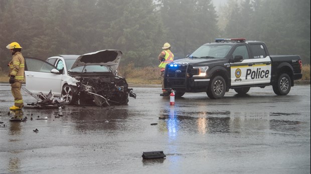 Accident sur le boulevard de l’Hôtel-de-Ville à Rivière-du-Loup