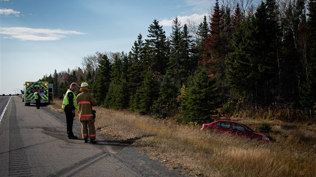 Capotage sur l’autoroute 20 à Notre-Dame-du-Portage 