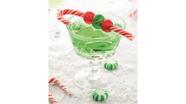 Martini à la canne de bonbon