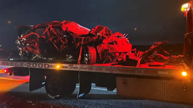 Accident sur la rue du Patrimoine à Cacouna