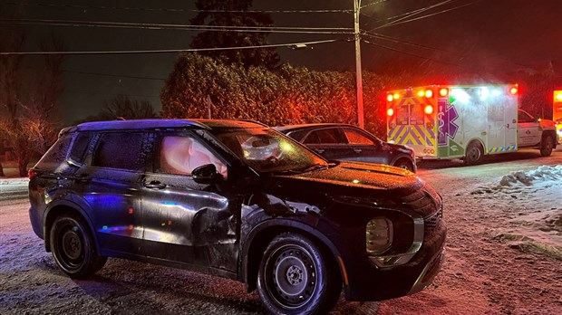 Accident sur le Chemin des Raymond à Rivière-du-Loup