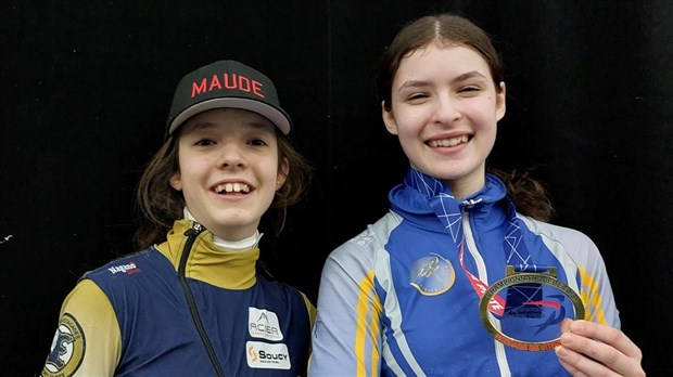 Laurence Charron est championne provinciale en patinage de vitesse