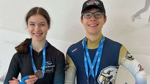 Laurence Charron et Yoan Perron sont médaillés à Québec 