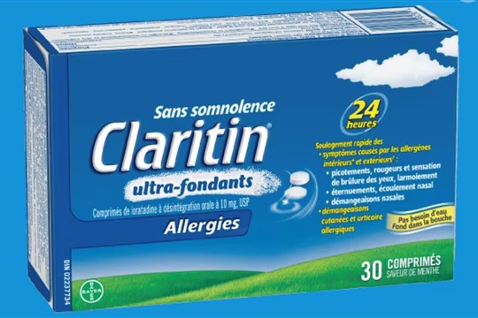 Rappel de «Claritin® Ultra-foundants 10 mg» 