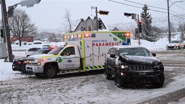 Collision entre trois véhicules à Rivière-du-Loup