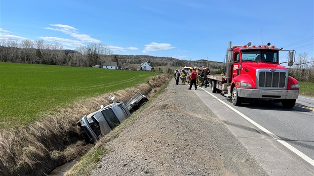 Sortie de route à Saint-Arsène