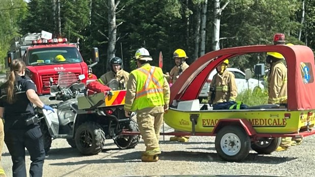 Accident de VTT à Saint-Hubert-de-Rivière-du-Loup