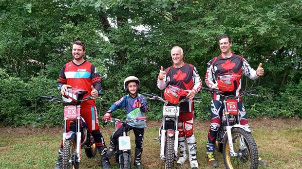 Moto trial: cinq podiums pour les Fortin-Bélanger