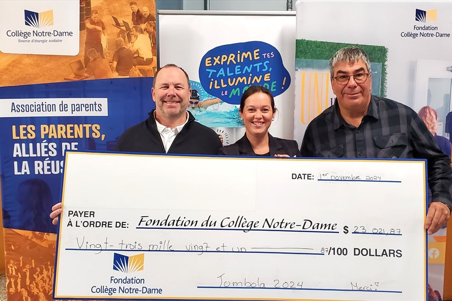 Beau succès pour la Tombola-bénéfice de la fondation du Collège Notre-Dame de Rivière-du-Loup