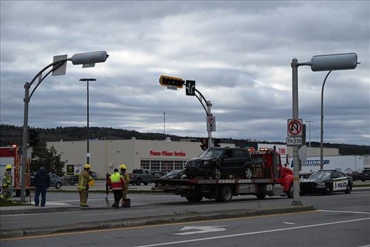 Collision sur le boulevard Hôtel-de-Ville