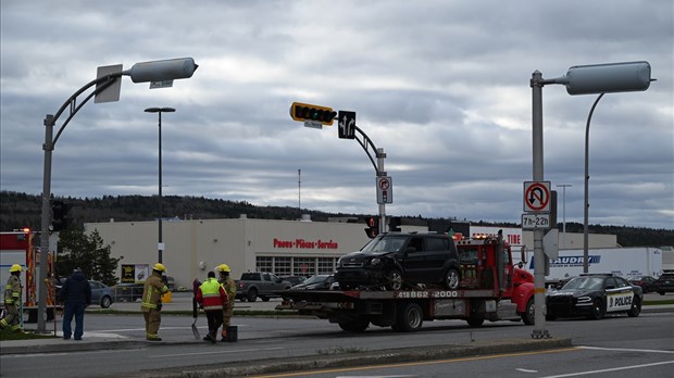 Collision sur le boulevard Hôtel-de-Ville