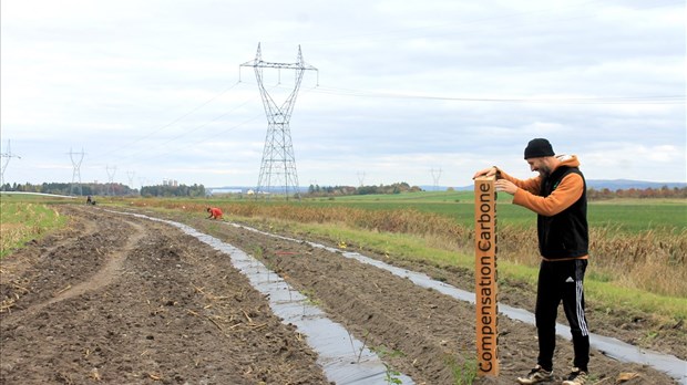 Compensation-carbone: un premier projet à la Ferme Denis-St-Pierre