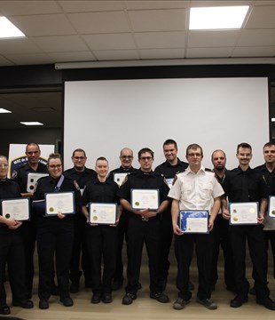 Une trentaine de pompiers de la MRC de Rivière-du-Loup reçoivent leurs diplômes