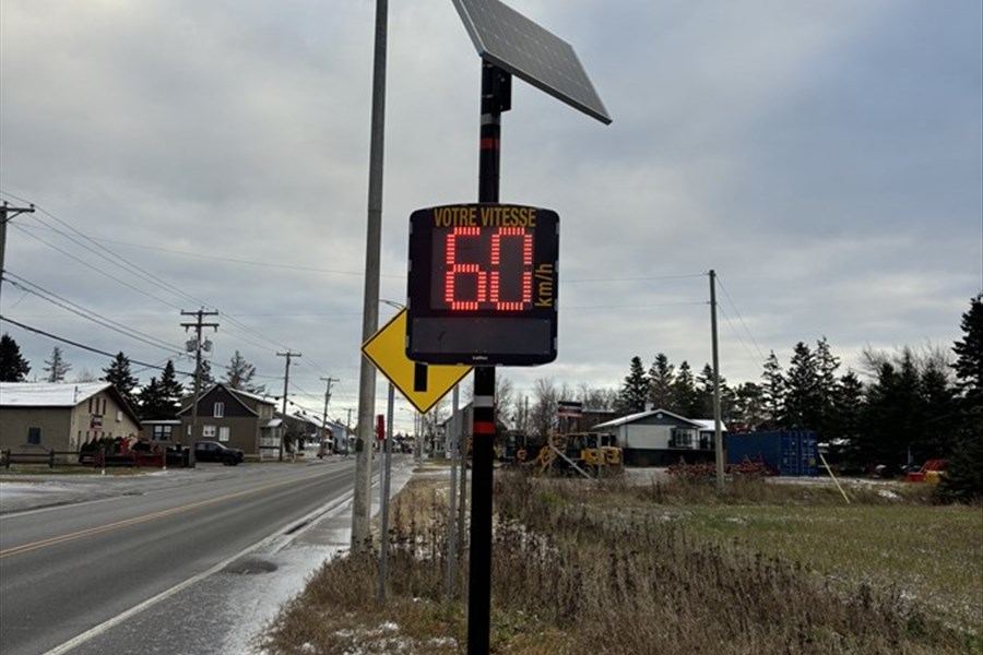 Deux radars pédagogiques installés à Saint-Simon-de-Rimouski