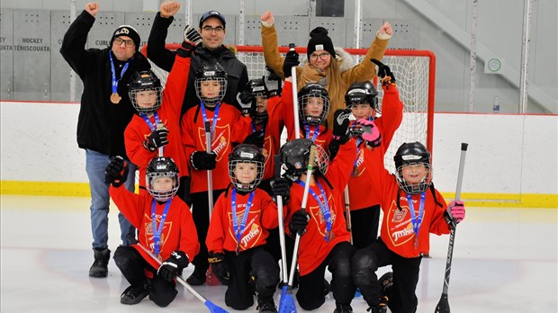 Cinq médailles d'or pour le Ballon sur glace mineur du Témiscouata