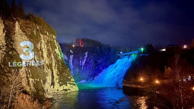 Lumières et couleurs au parc des Chutes de Rivière-du-Loup 