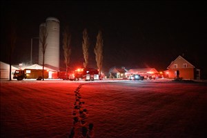 Incendie dans un garage à Cacouna