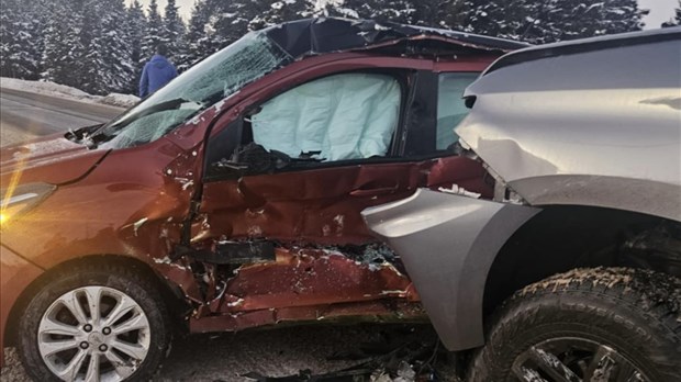 Collision à Saint-François-Xavier-de-Viger