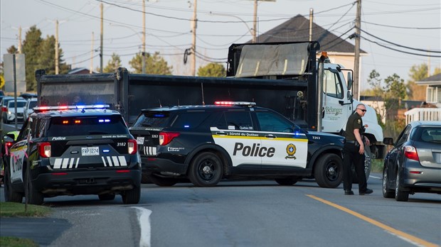 Collision entre une moto et un poids lourd à Rivière-du-Loup