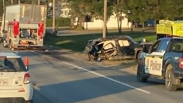 Accident majeur à Notre-Dame-des-Neiges