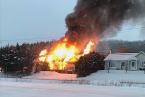 Une personne retrouvée sans vie dans un incendie à Pohénégamook