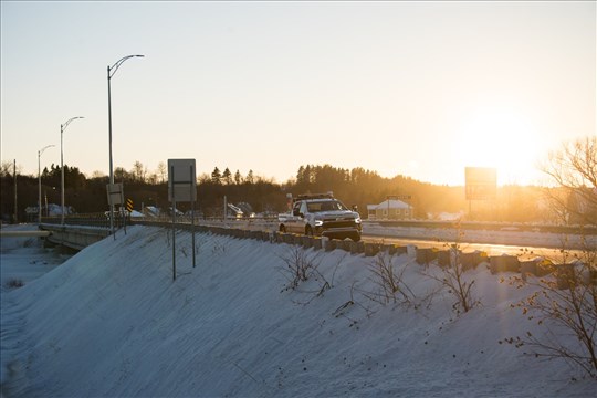 La présence de glace sur la rivière Verte inquiète