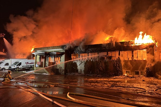 Incendie sur la rue Fraser à Rivière-du-Loup