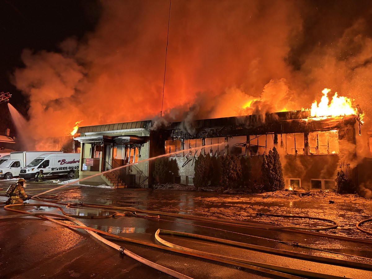 Incendie sur la rue Fraser à Rivière-du-Loup