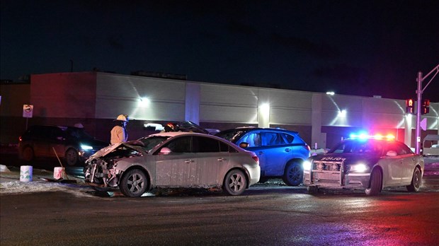 Collision sur le boulevard Armand-Thériault à Rivière-du-Loup