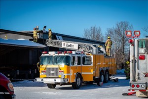 Incendie chez Les Entreprises JPC de Saint-Alexandre-de-Kamouraska 