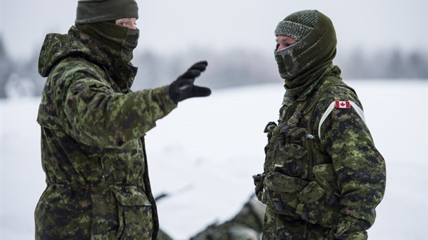 Exercice militaire en milieu urbain des Fusiliers du Saint-Laurent