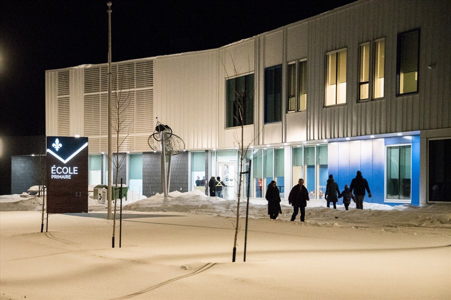 Visite de la nouvelle école primaire à Rivière-du-Loup