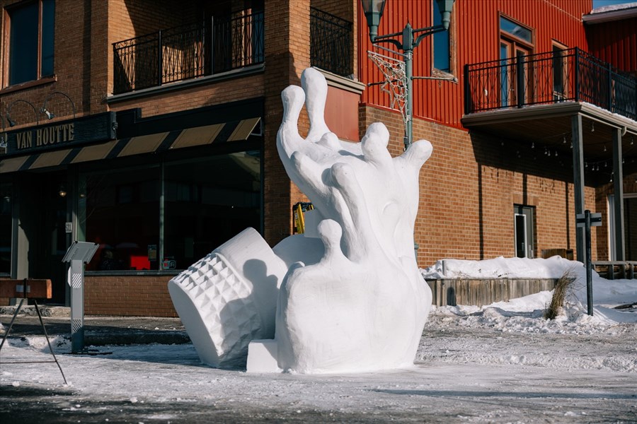 Dévoilement des gagnants du 29e Concours intercollégial de sculpture sur neige