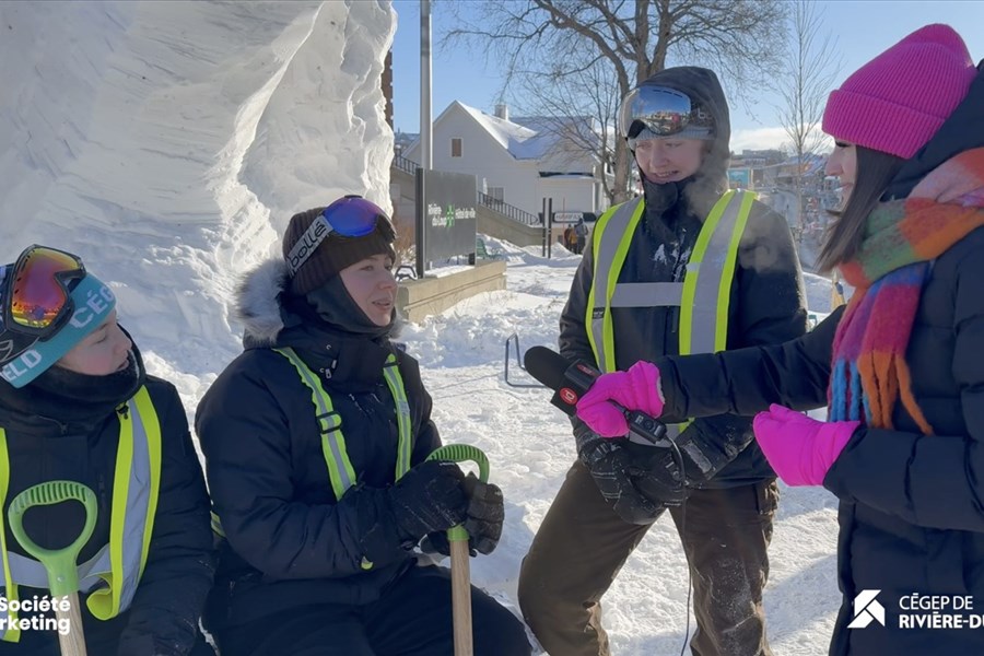 Sculpture sur neige 2025 | Cégep de Rivière-du-Loup