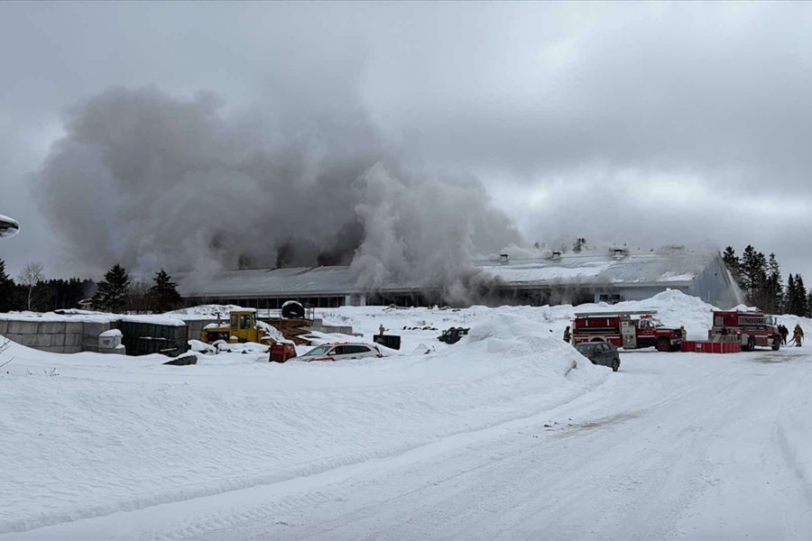 Incendie d’un bâtiment agricole à Saint-Jean-de-Dieu 