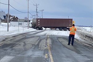 Route 132 : conditions difficiles entre Saint-Fabien et Saint-Simon